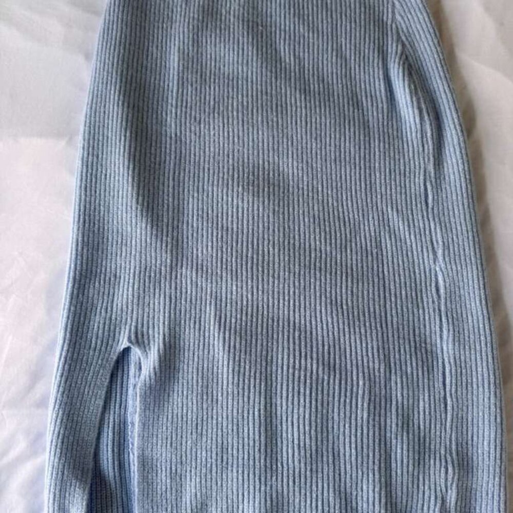 Winter Sleeveless Vest Paired with a Hight Waisted Slip Bodycon Skirt a Vintage - Picture 4 of 7